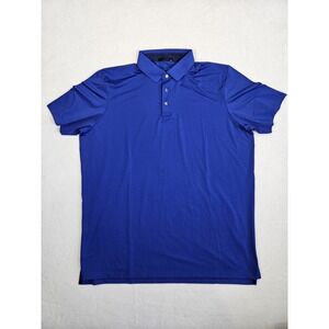 Greyson Polo Shirt Mens XXL Blue Solid Stretch Performance‎ Collared Golf Soft